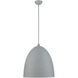 Arlington 3 Light 19 inch Nordic Gray with Brushed Nickel Accents Pendant Ceiling Light