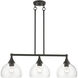 Glendon 3 Light 30 inch Bronze Linear Chandelier Ceiling Light