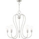 Lucerne 5 Light 24 inch Brushed Nickel Chandelier Ceiling Light
