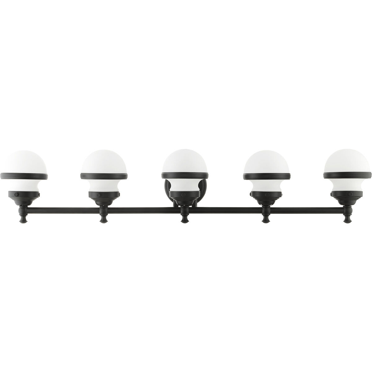 Oldwick 5 Light 43 inch Black Vanity Sconce Wall Light