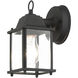 Hamilton 1 Light 9 inch Textured Black Outdoor Wall Lantern