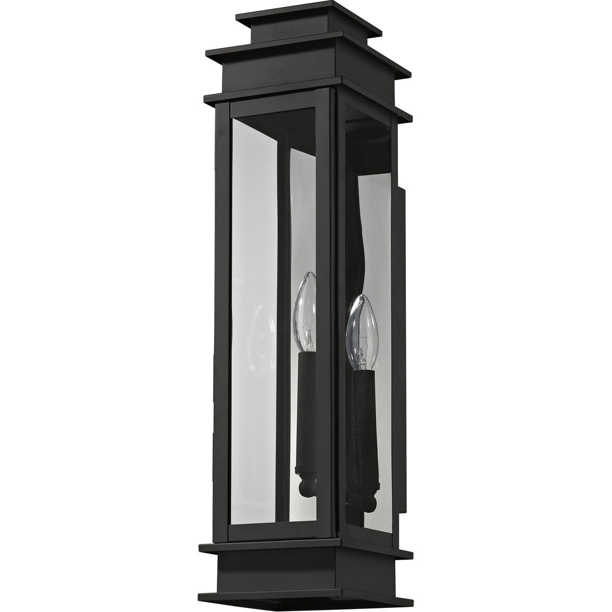 Princeton 1 Light 20.25 inch Black Outdoor Wall Lantern