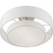 Meridian 2 Light 15 inch Brushed Nickel Semi-Flush Ceiling Light