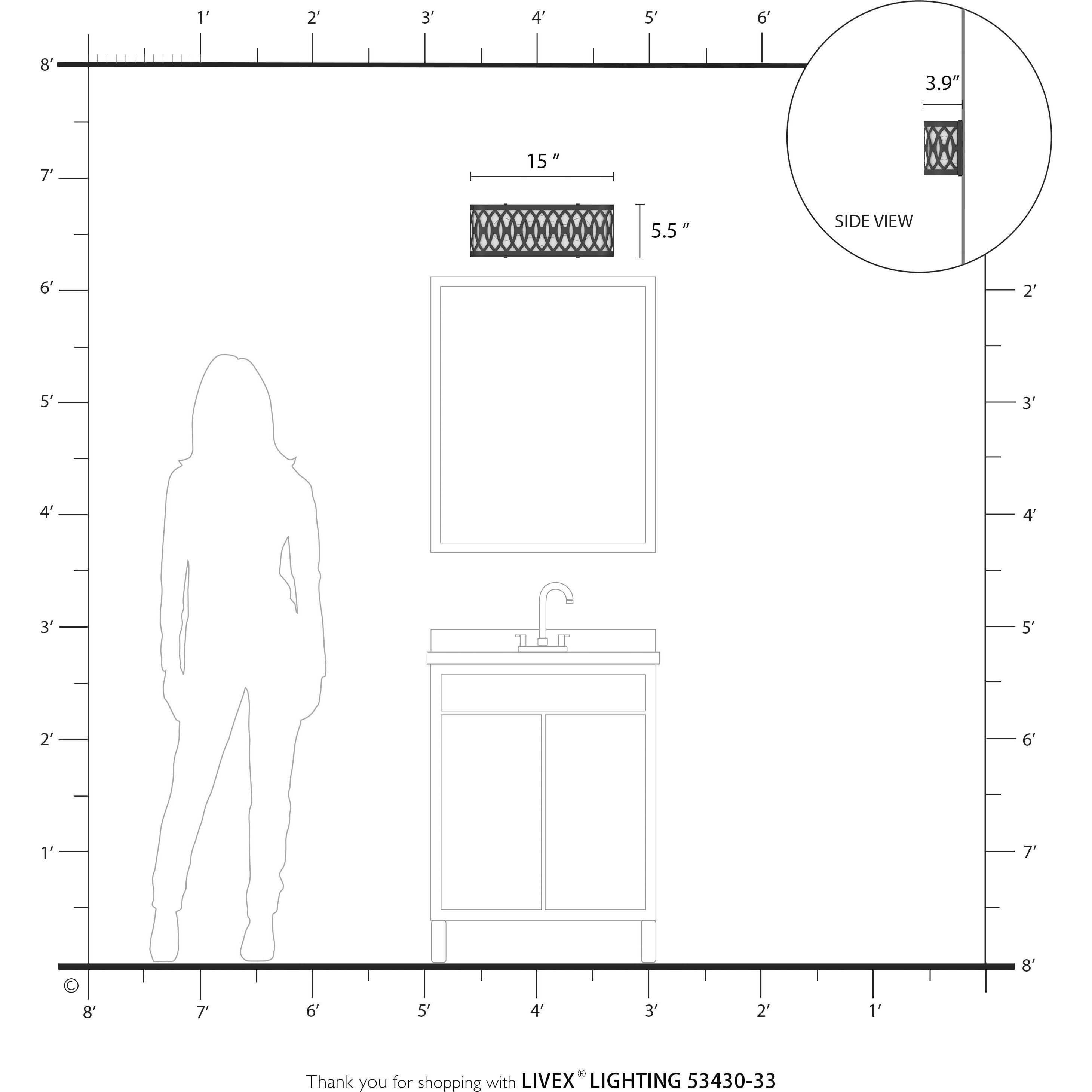 Vistaview 2 Light 15 inch Soft Gold ADA Wall Sconce Wall Light