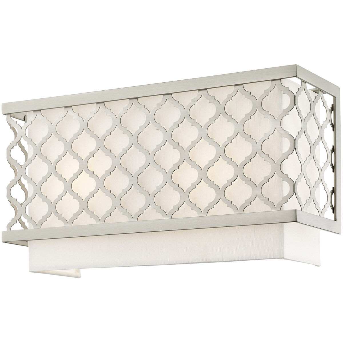 Arabesque 2 Light 13 inch Brushed Nickel ADA ADA Wall Sconce Wall Light