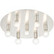 Hillview 7 Light 24 inch Brushed Nickel Flush Mount Ceiling Light