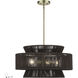 Florell 5 Light 22 inch Antique Brass Pendant Chandelier Ceiling Light
