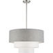 Brookmeade 4 Light 23 inch Brushed Nickel Pendant Chandelier Ceiling Light