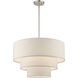 Gladstone 4 Light 23 inch Brushed Nickel Pendant Chandelier Ceiling Light