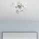 Circulo 4 Light 24 inch Polished Chrome Flush Mount Ceiling Light