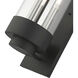 Hillcrest 3 Light 20.5 inch Textured Black Outdoor Wall Lantern