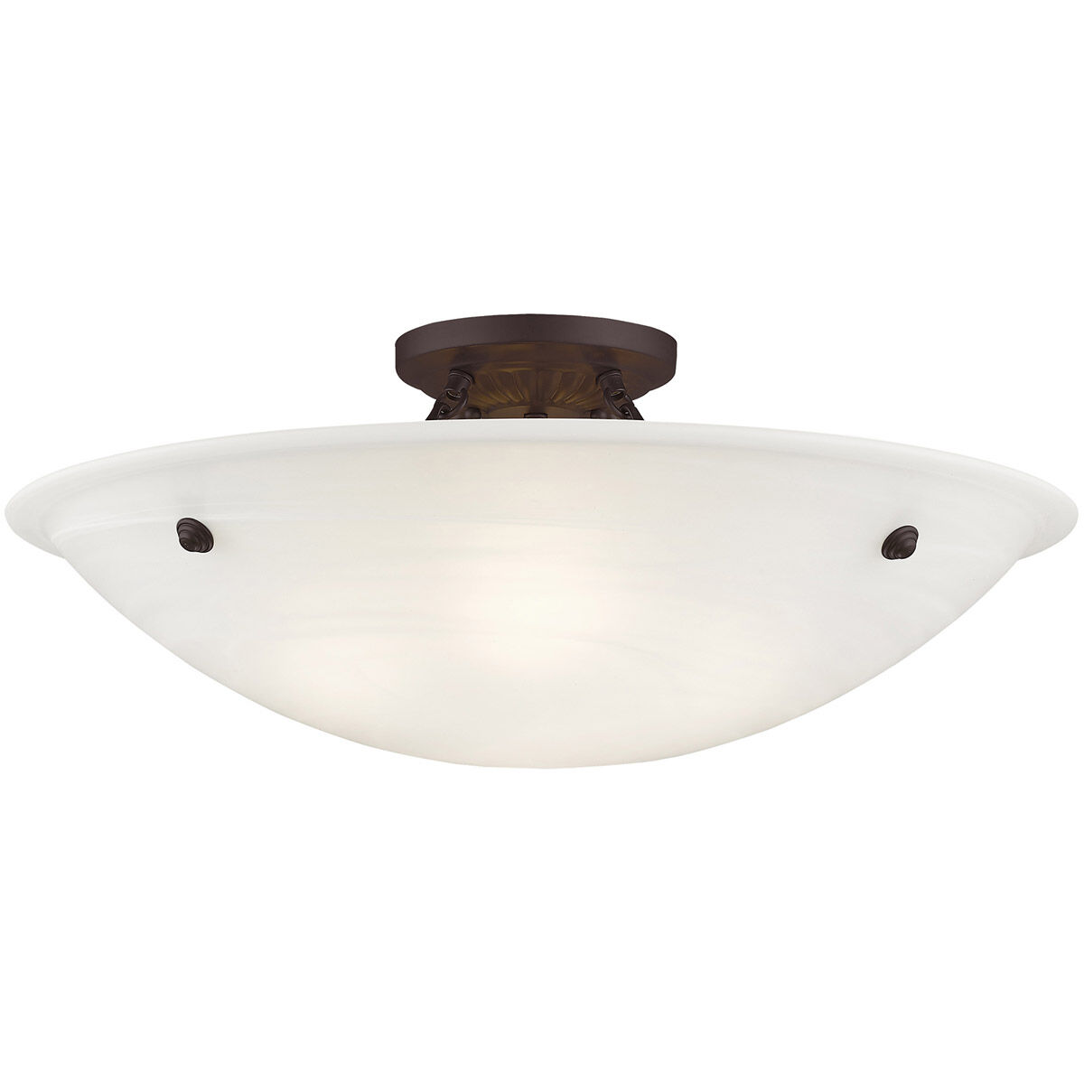 Oasis 4 Light 24 inch Bronze Semi-Flush Mount Ceiling Light