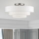 Manorwood 5 Light 28 inch Brushed Nickel Semi-Flush Ceiling Light
