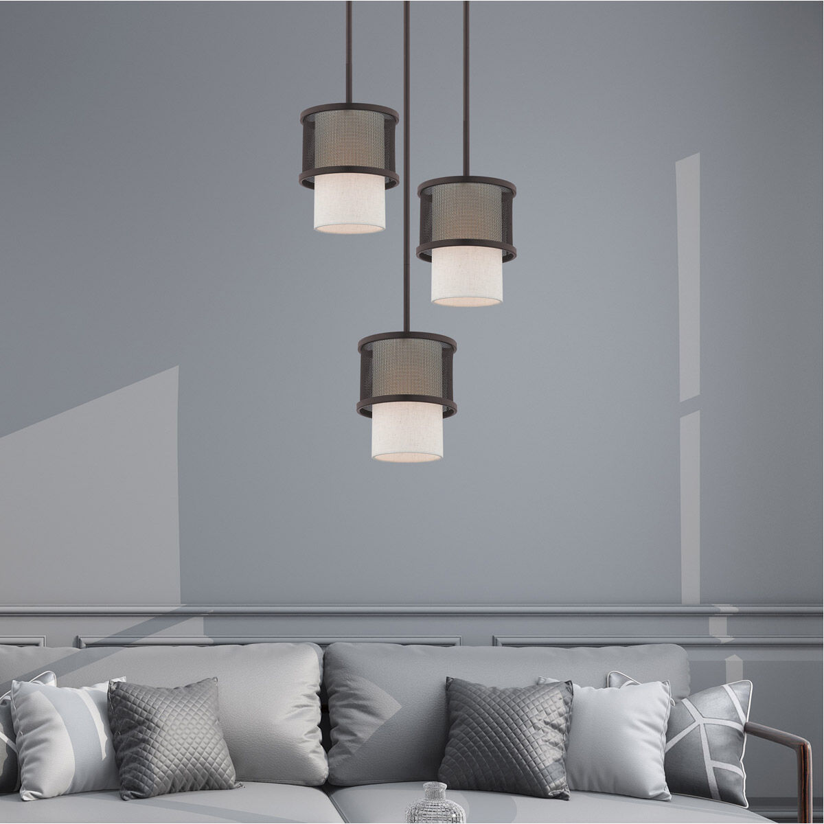 Braddock 1 Light 7 inch Bronze Mini Pendant Ceiling Light