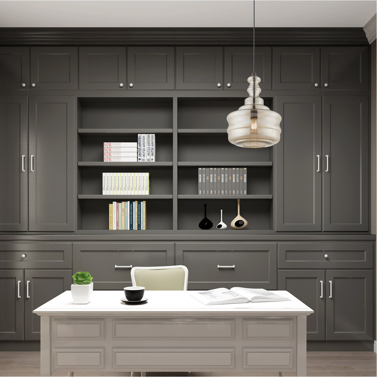 Art Glass 1 Light 12.63 inch English Bronze Mini Pendant Ceiling Light