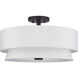 Fontana 4 Light 18 inch Bronze Semi-Flush Ceiling Light