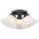 Edgemont 3 Light 15 inch Bronze Semi-Flush Mount Ceiling Light