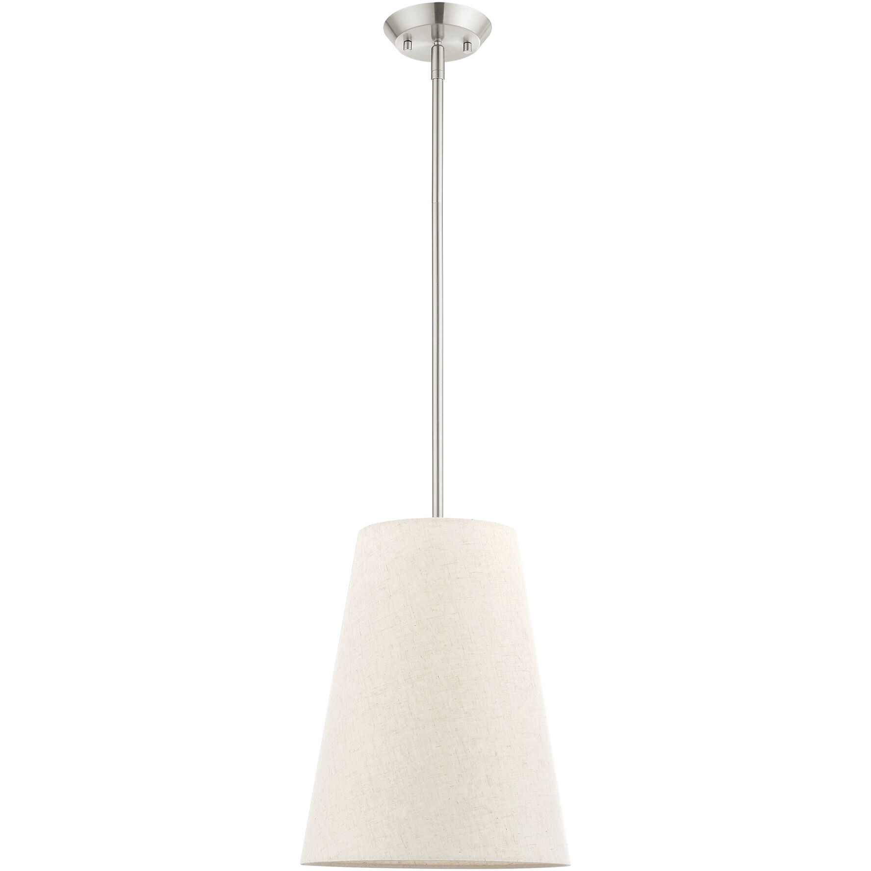 Prato 1 Light 11 inch Brushed Nickel Pendant Ceiling Light