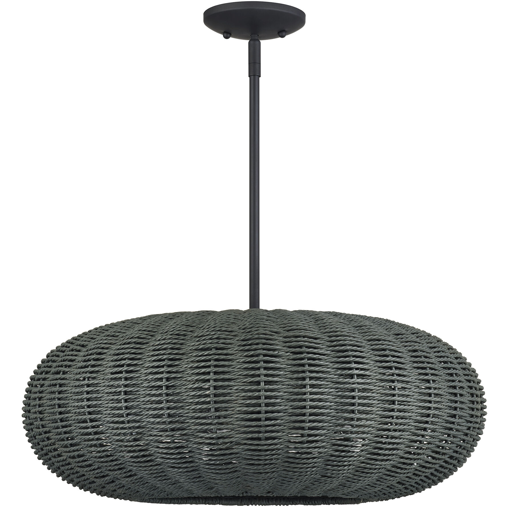 Deluna 5 Light 22 inch Black Pendant Chandelier Ceiling Light