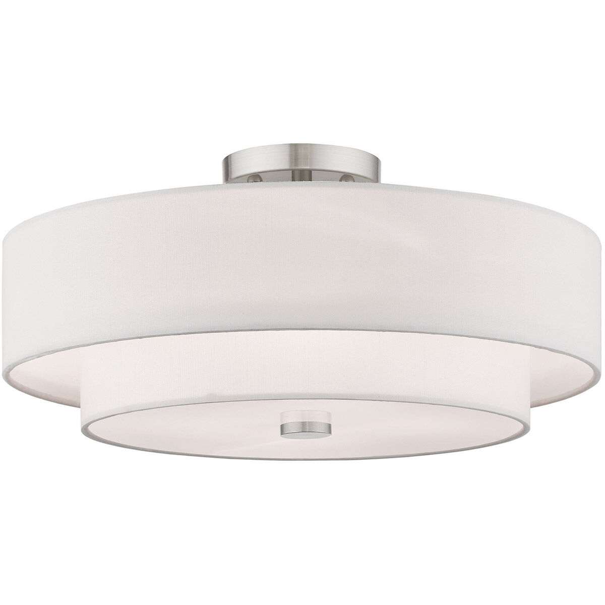 Claremont 4 Light 18 inch Brushed Nickel Semi-Flush Mount Ceiling Light