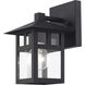 Crestlake 1 Light 8.5 inch Textured Black Outdoor Wall Lantern