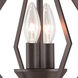 Prism 2 Light 11.25 inch Bronze Convertible Mini Chandelier/Ceiling Mount Ceiling Light