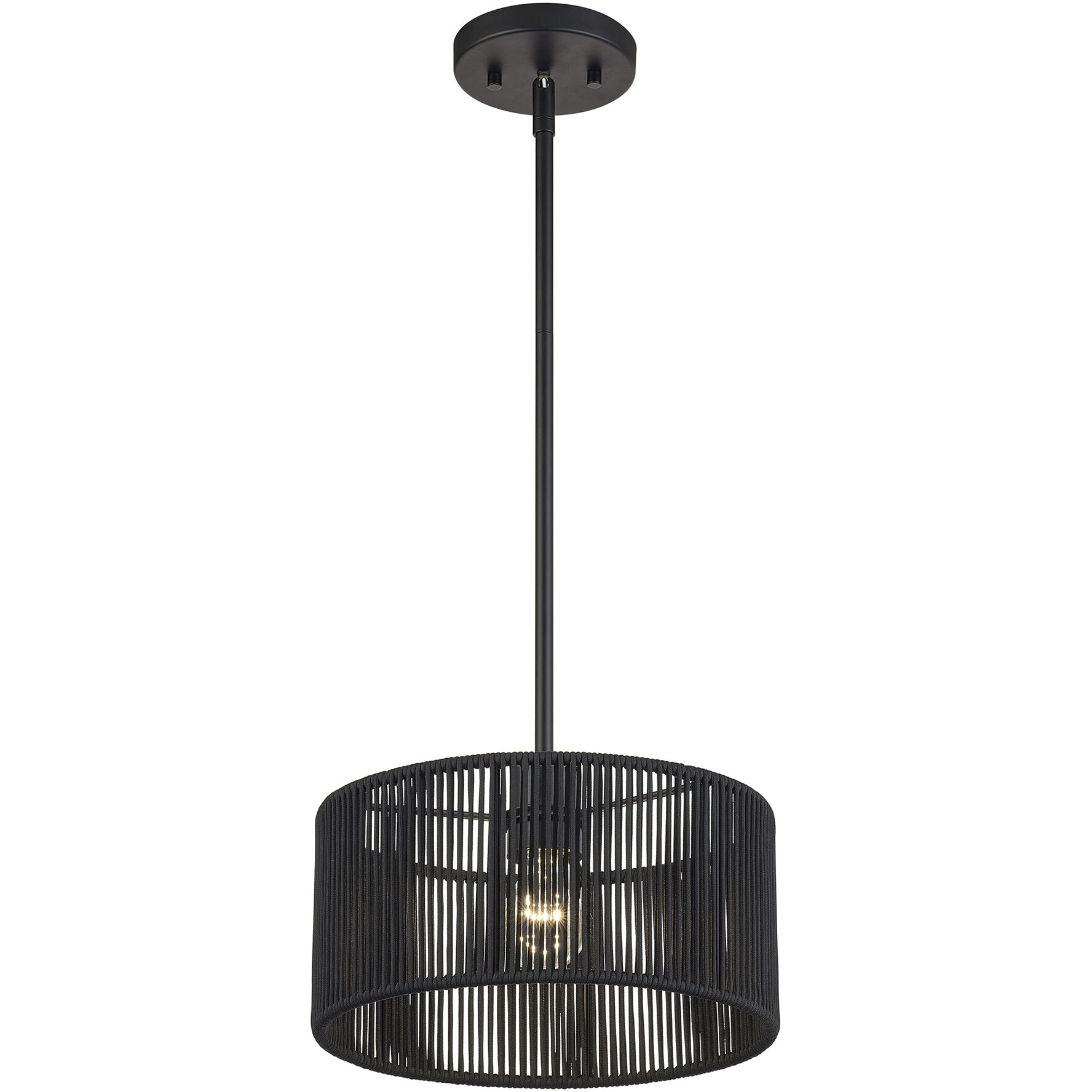 Acordia 1 Light 12 inch Black Pendant Ceiling Light