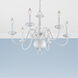 Williamsburgh 6 Light 24 inch White Chandelier Ceiling Light
