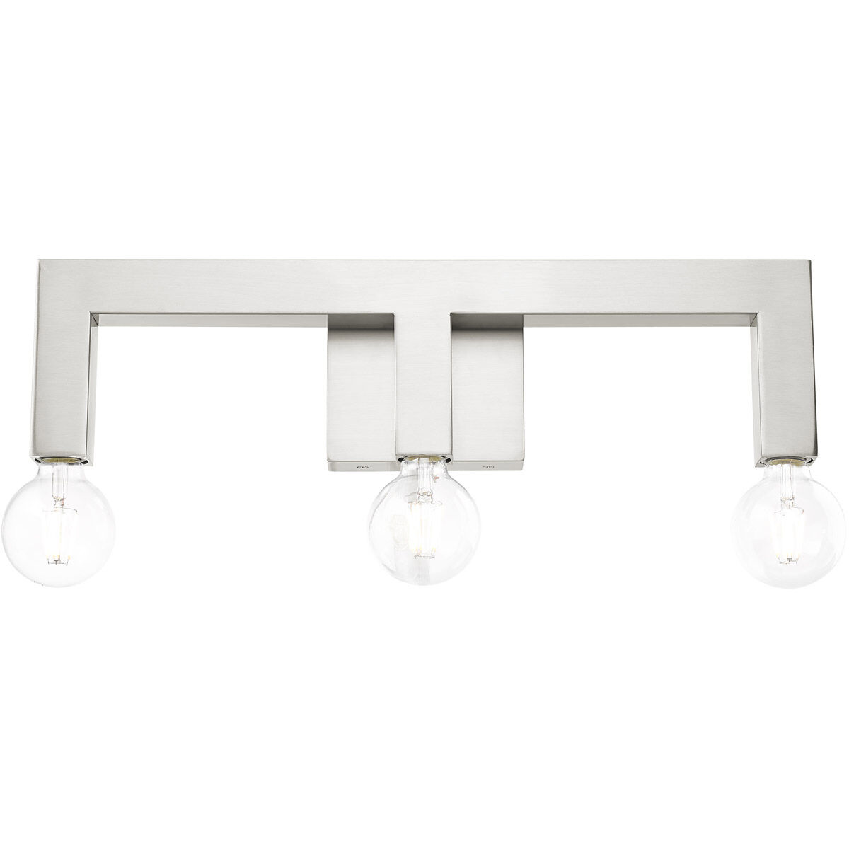 Solna 3 Light 22 inch Brushed Nickel Vanity Sconce Wall Light
