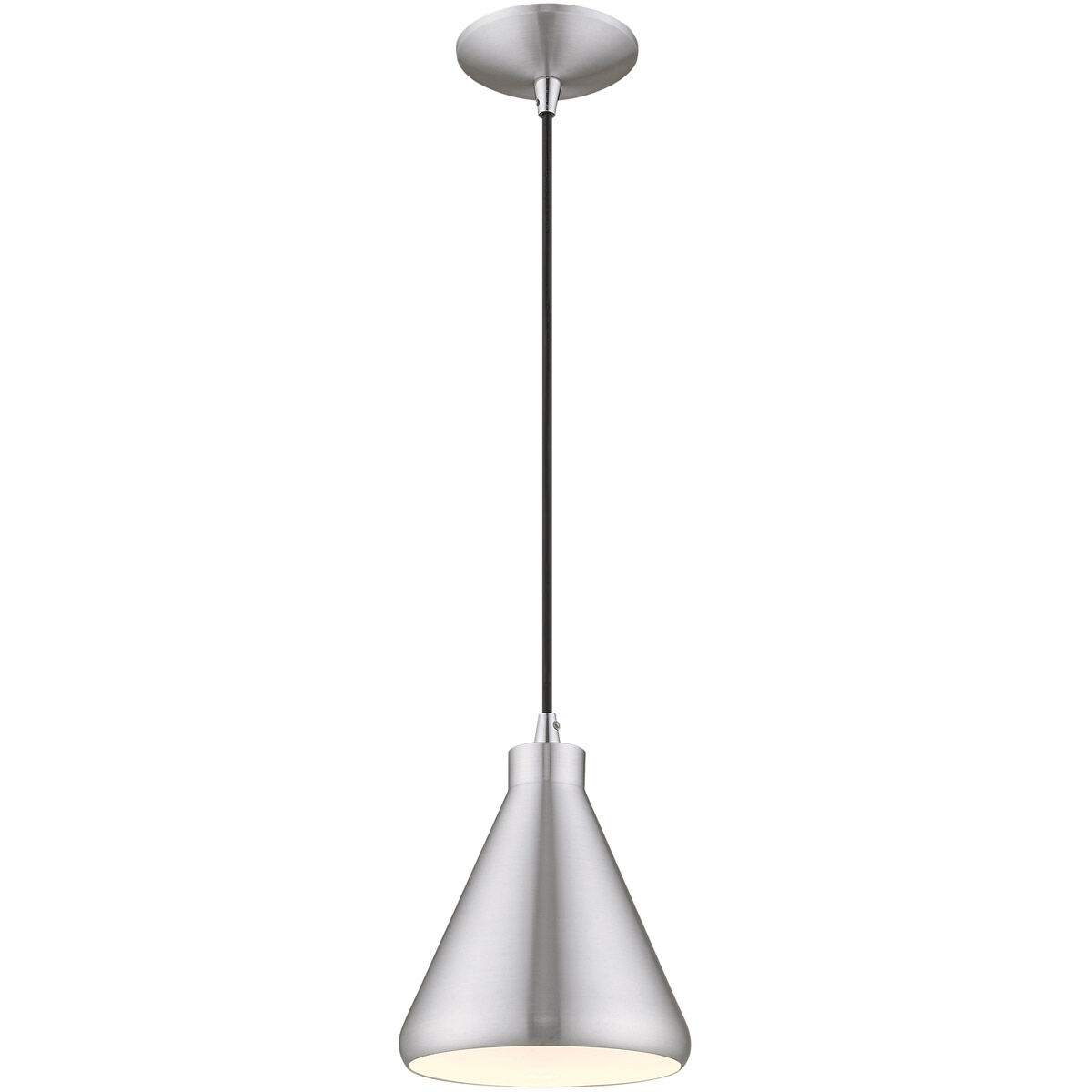 Allison 1 Light 7 inch Brushed Aluminum Mini Pendant Ceiling Light
