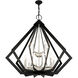 Prism 15 Light 42 inch Black Foyer Chandelier Ceiling Light 