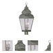 Exeter 3 Light 28.25 inch Vintage Pewter Large Outdoor Post Top Lantern