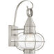 Newburyport 1 Light 14.75 inch Brushed Nickel Outdoor Wall Lantern
