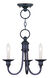 Cranford 3 Light 14 inch Olde Bronze Convertible Mini Chandelier/Ceiling Mount Ceiling Light