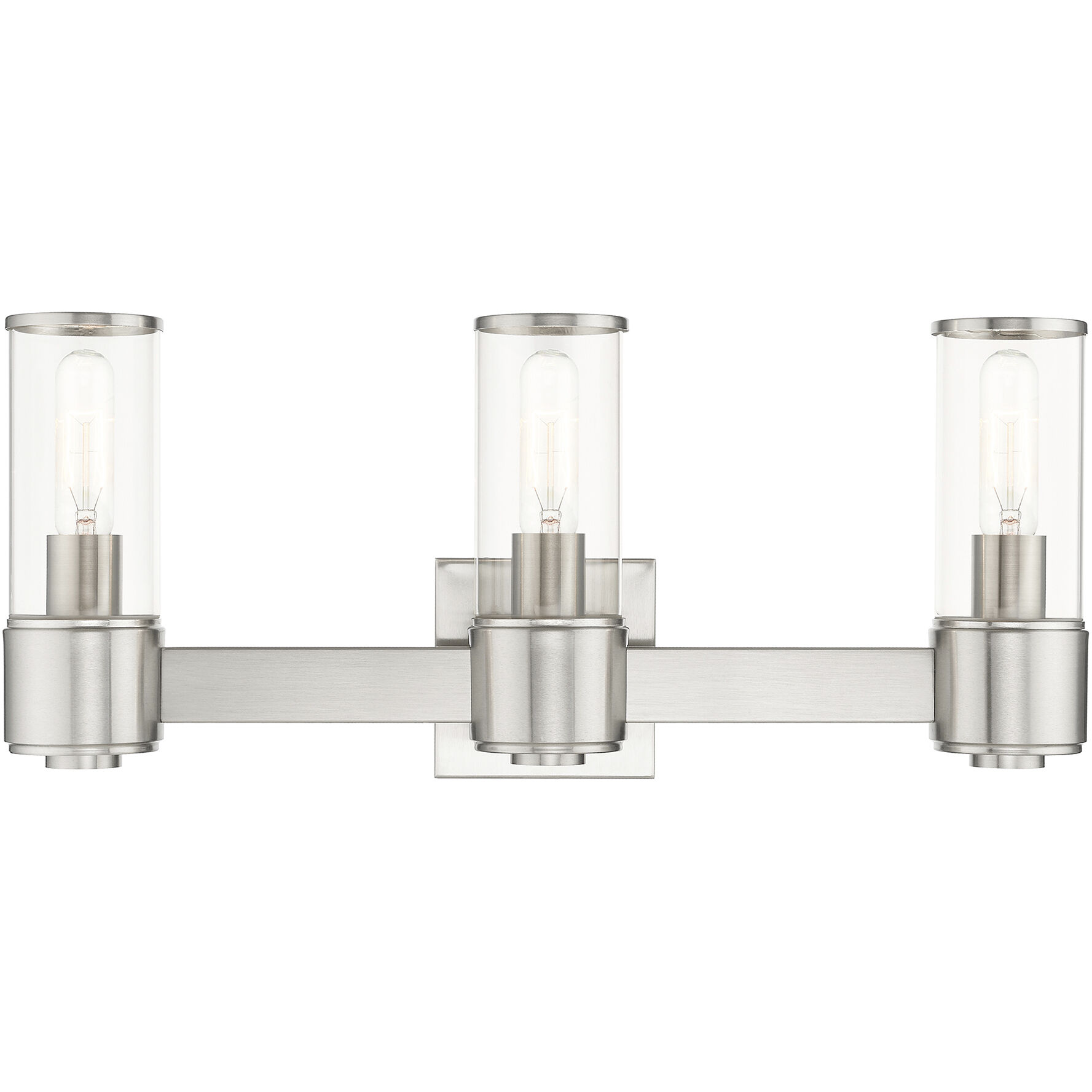 Quincy 3 Light 22.5 inch Brushed Nickel Vanity Wall Sconce Wall Light