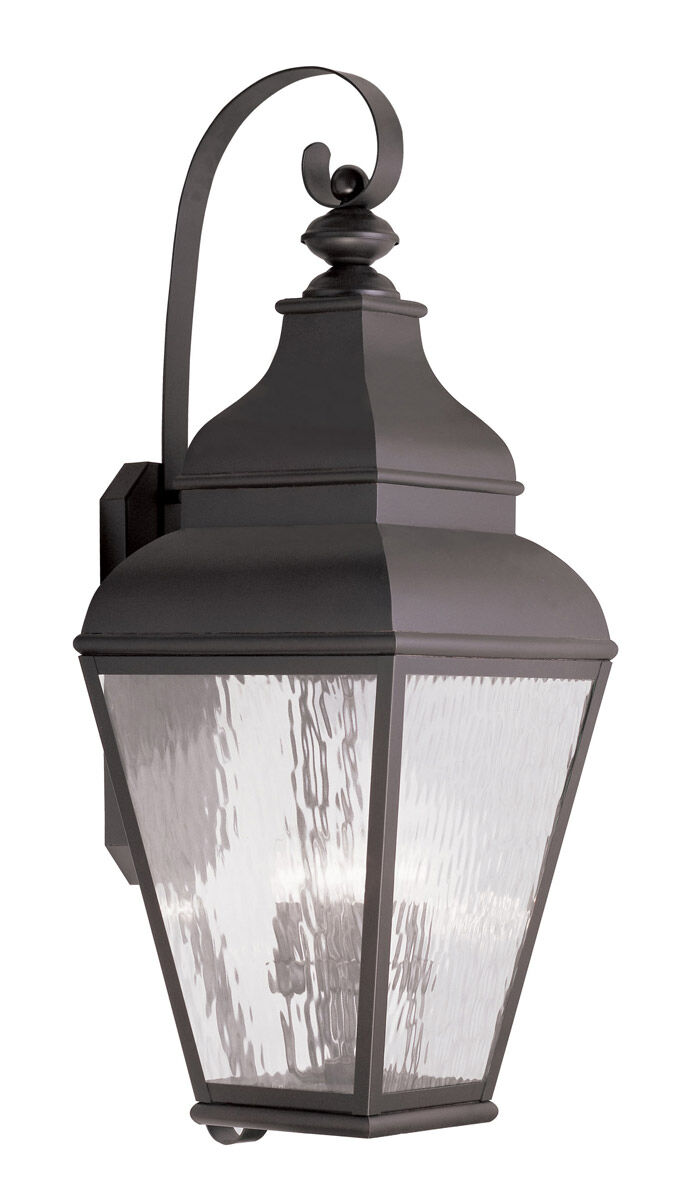 Exeter 4 Light 38 inch Bronze Outdoor Wall Lantern