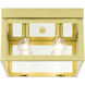Nyack 4 Light 11 inch Satin Brass Flush Mount Ceiling Light