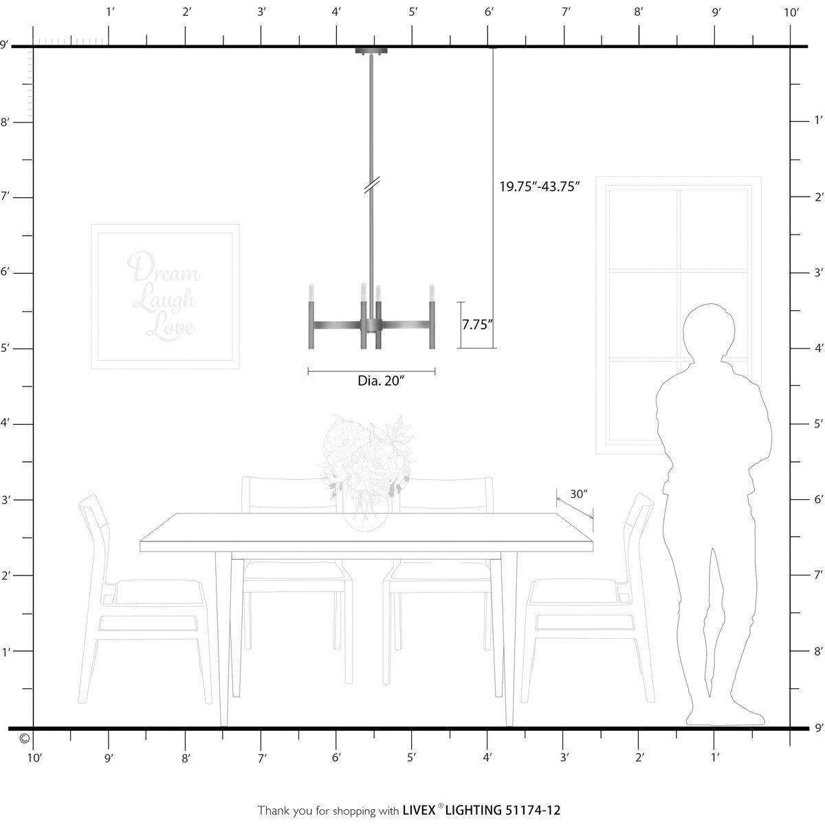 Copenhagen 4 Light 20 inch Satin Brass Chandelier Ceiling Light