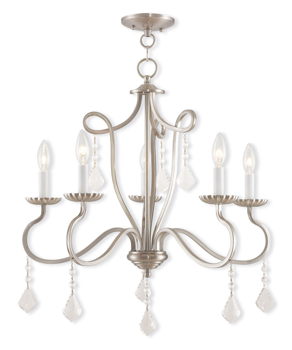 Callisto 5 Light 24 inch Brushed Nickel Chandelier Ceiling Light