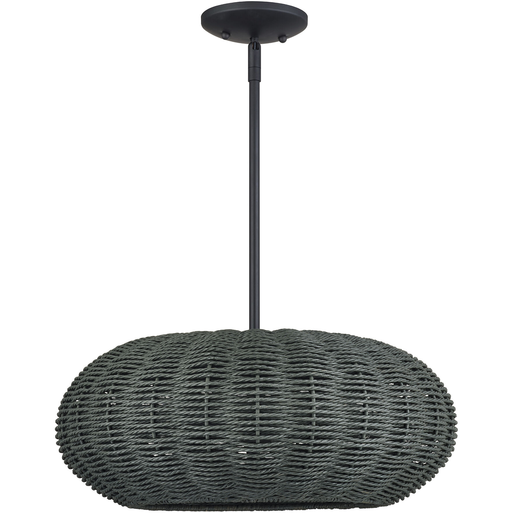 Deluna 3 Light 18 inch Black Pendant Chandelier Ceiling Light