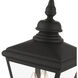 Adams 3 Light 26.75 inch Black with Brushed Nickel Finish Cluster Outdoor Large Post Top Lantern