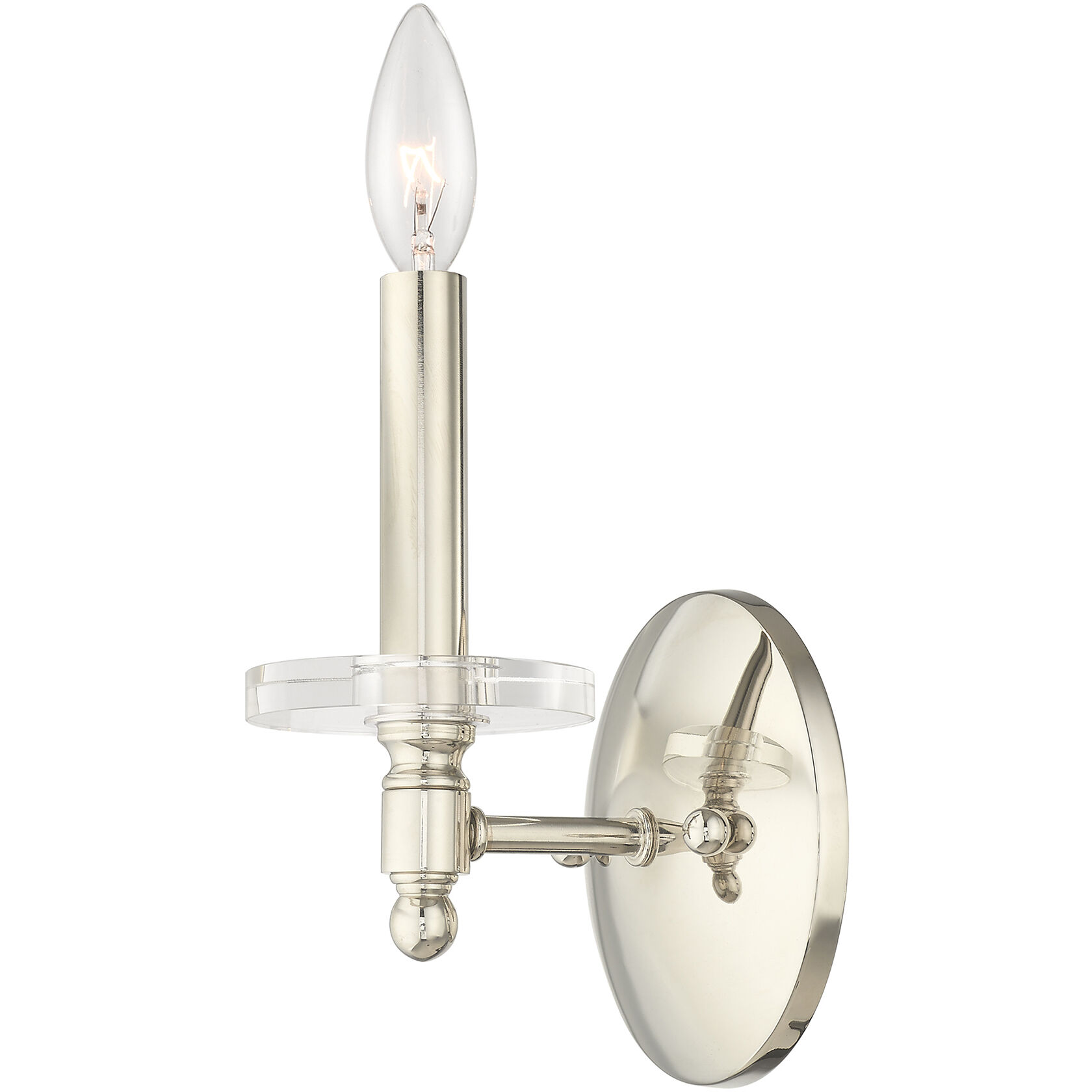 Bennington 1 Light 5 inch Polished Nickel Wall Sconce Wall Light