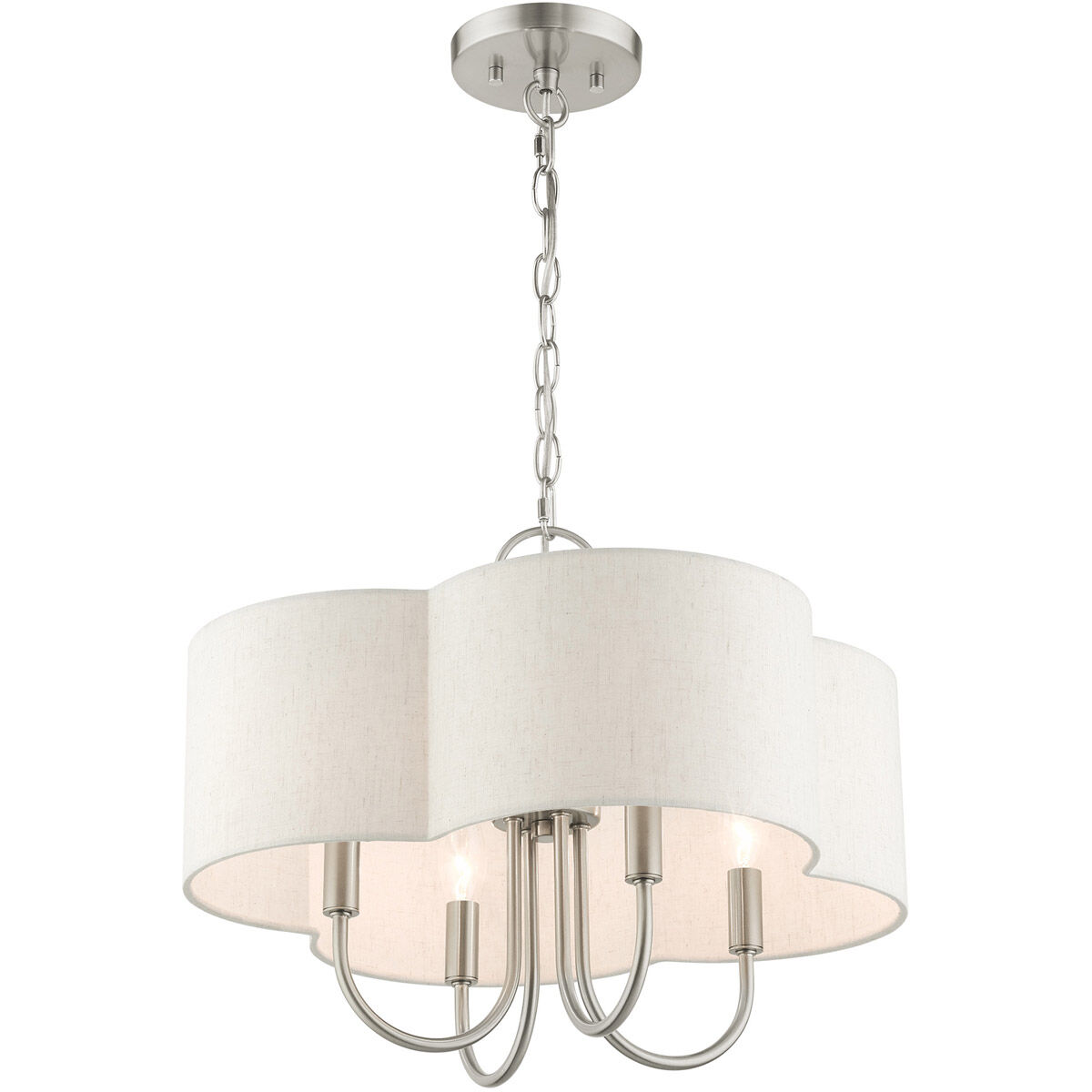 Solstice 4 Light 18 inch Brushed Nickel Chandelier Ceiling Light