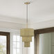 Weavington 2 Light 14 inch Antique Gold Leaf Pendant Ceiling Light
