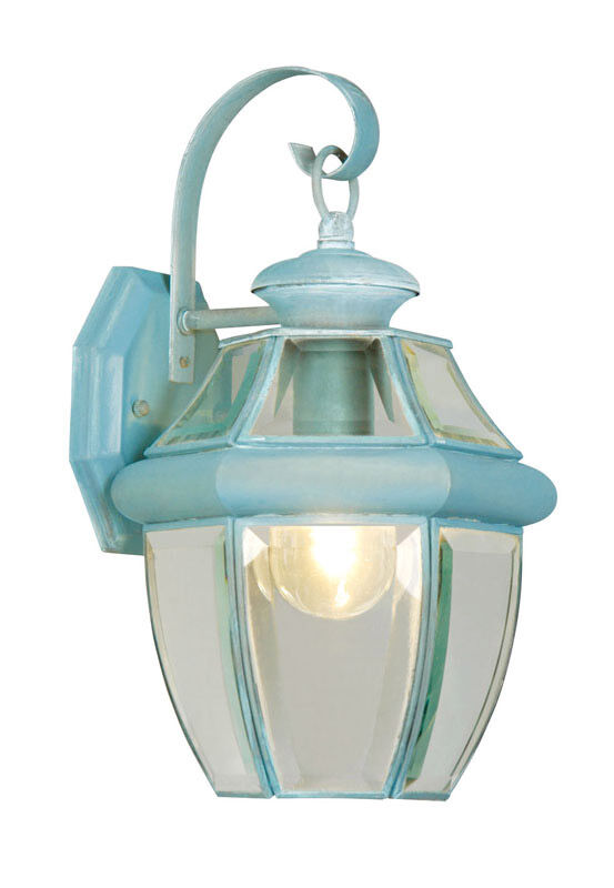Monterey 1 Light 13 inch Verdigris Outdoor Wall Lantern