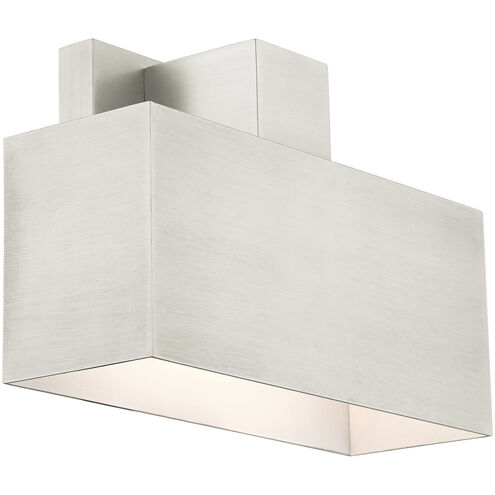 Lynx 1 Light 6 inch Brushed Nickel Outdoor ADA Wall Sconce