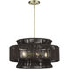 Florell 5 Light 22 inch Antique Brass Pendant Chandelier Ceiling Light