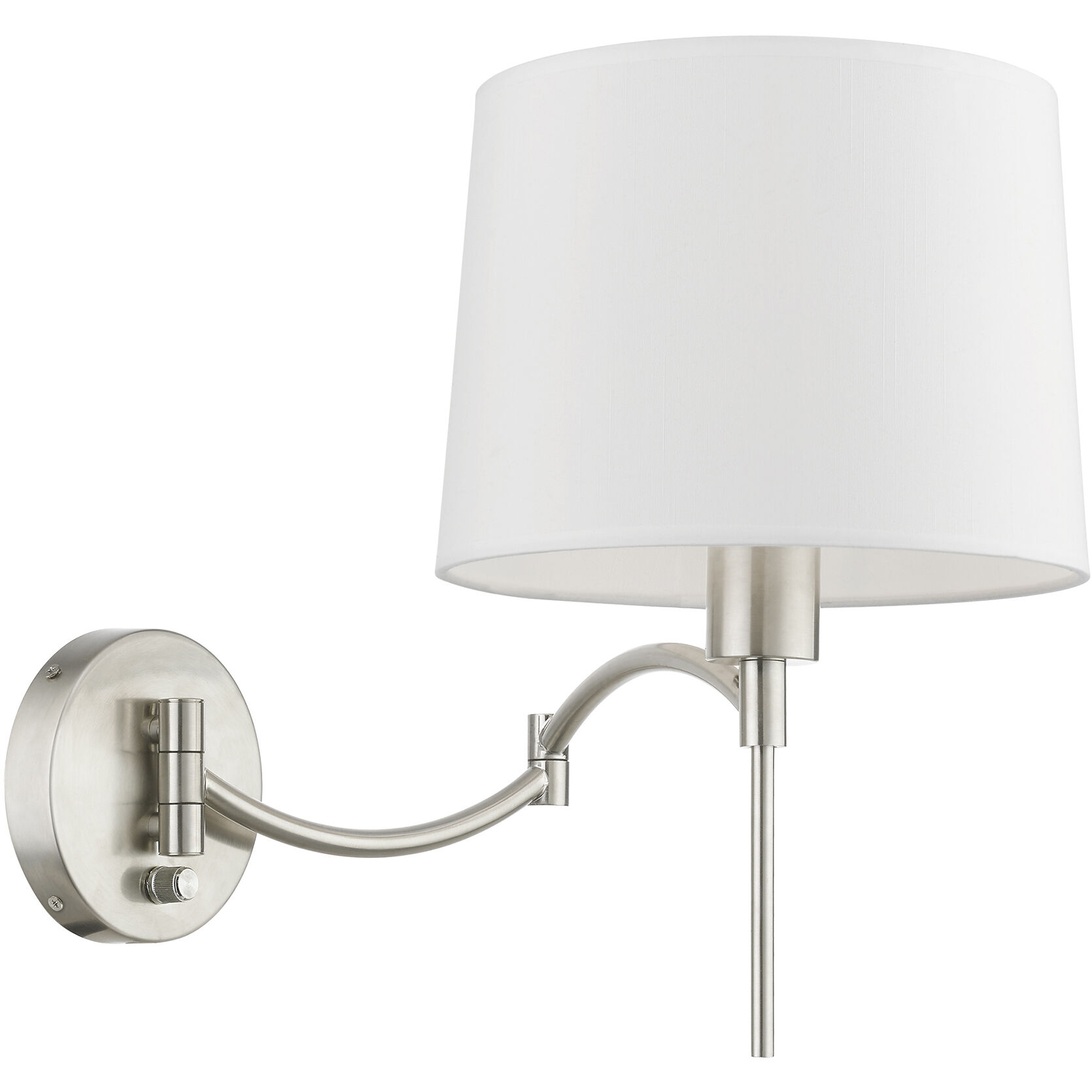 Allison 10 inch 60.00 watt Brushed Nickel Swing Arm Wall Lamp Wall Light