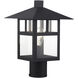 Crestlake 1 Light 13.5 inch Textured Black Outdoor Post Top Lantern
