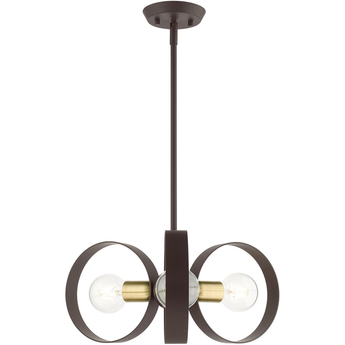 Modesto 3 Light 19 inch Bronze Chandelier Ceiling Light